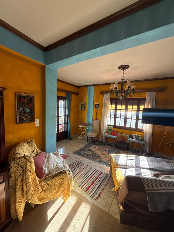 Colorful residential interior documented in Aegina, Greece