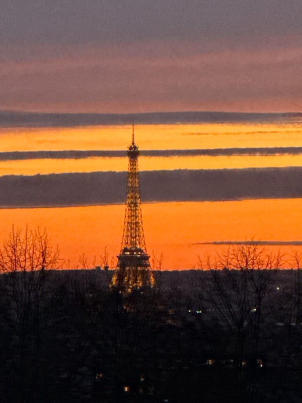 Paris sunset draws witnesses across city neighborhoods