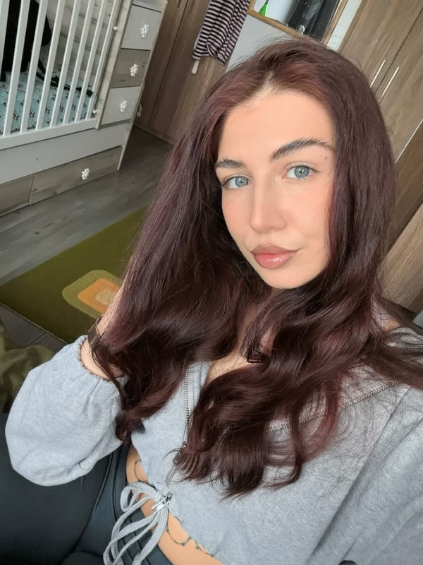 Woman takes selfie session in Stara Zagora, Bulgaria