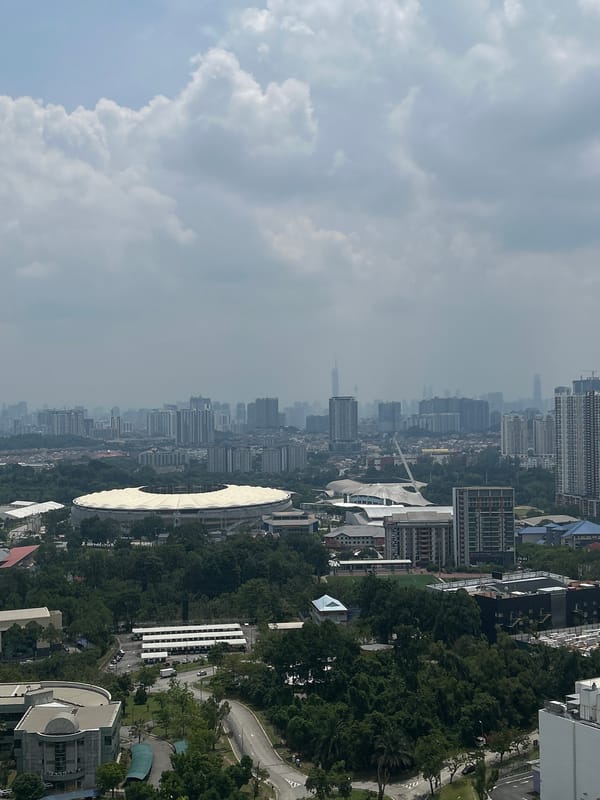 Overcast morning captured over Kuala Lumpur skyline