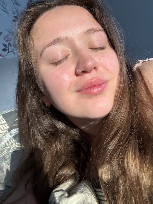 Person photographed resting at home in Izhevsk early morning