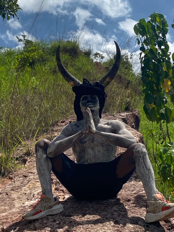 Person with horns, body paint spotted in Achara