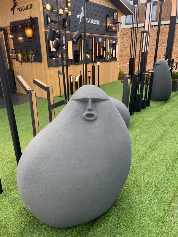 Outdoor art and design exhibition in Yakunino, Russia