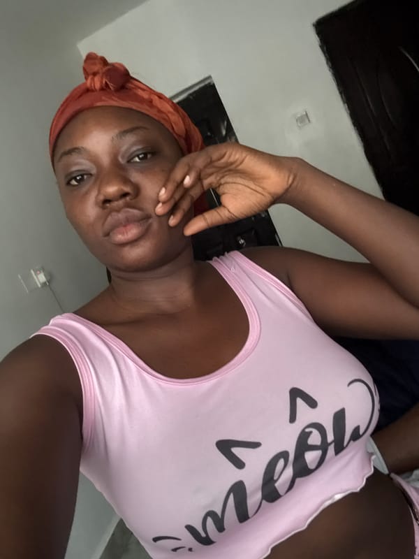 Woman photographed in multiple poses at Nigeria residence