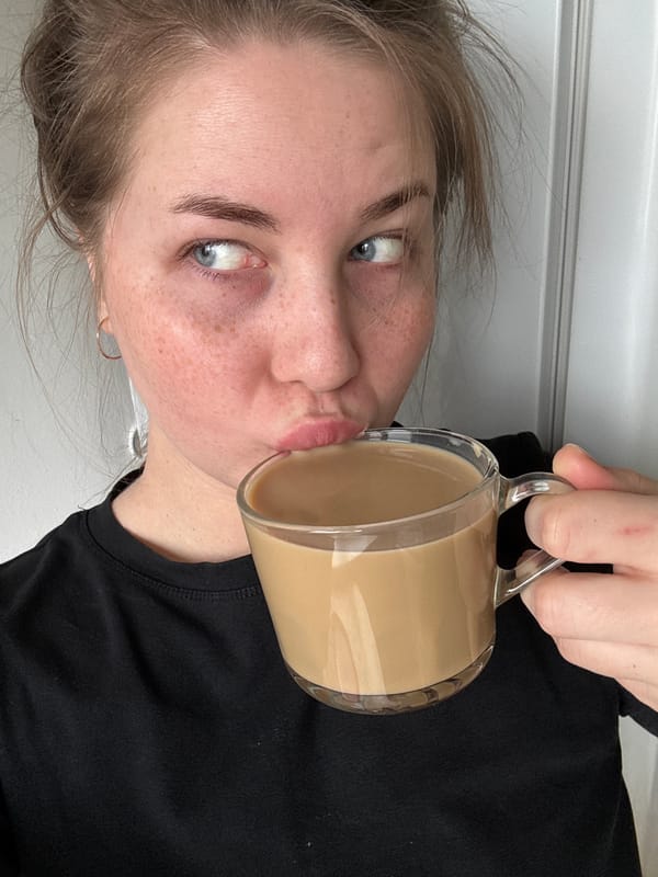 Morning domestic moments captured in Chaikovsky home with woman, cat