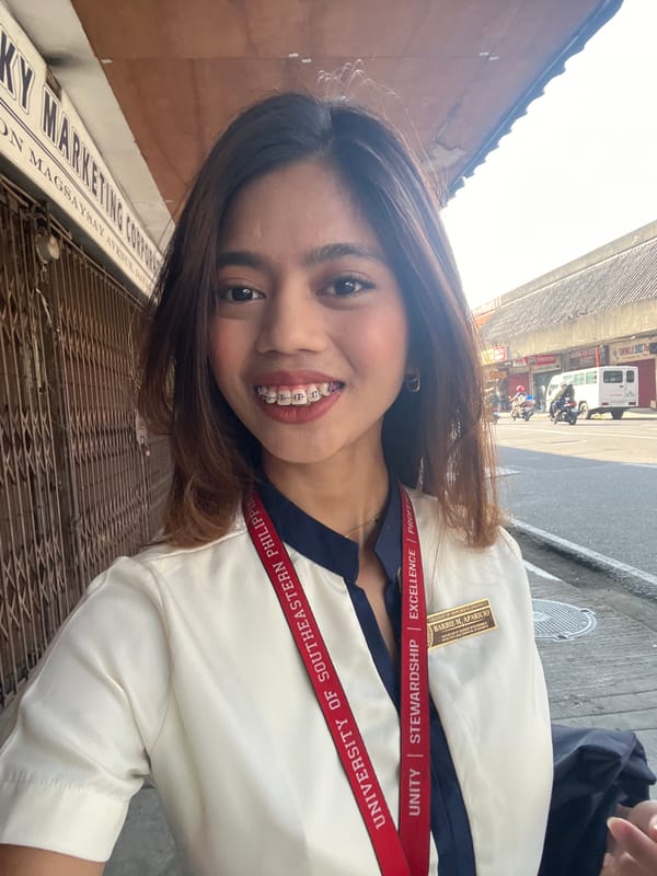 Selfies near University of Southeastern Philippines, Davao City