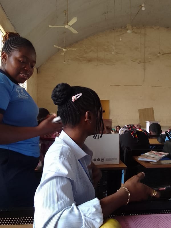 Classroom activities documented in Keffi, Nigeria during morning hours