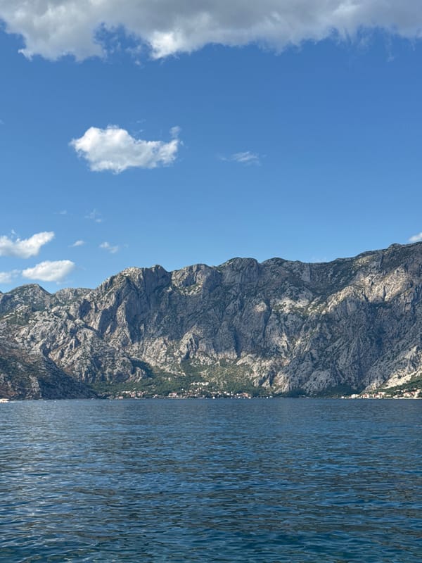 Lazy afternoon on the Bay of Kotor at Prčanj