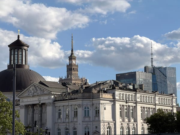 Military ceremony and urban scenes documented in Warsaw