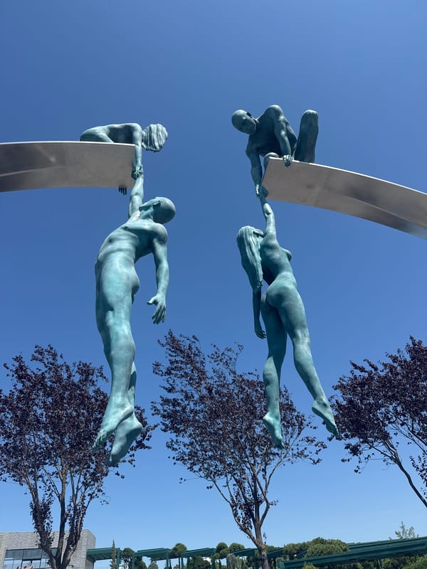 Modern sculpture and landmark architecture around Krasnodar