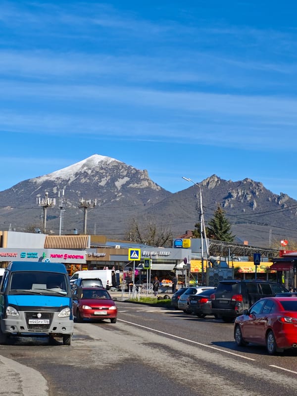 Spring morning scenes captured across Pyatigorsk, Russia