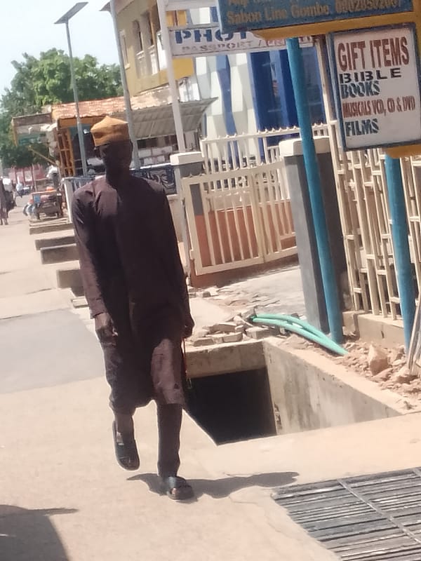 Morning street life documented in Pantame, Nigeria