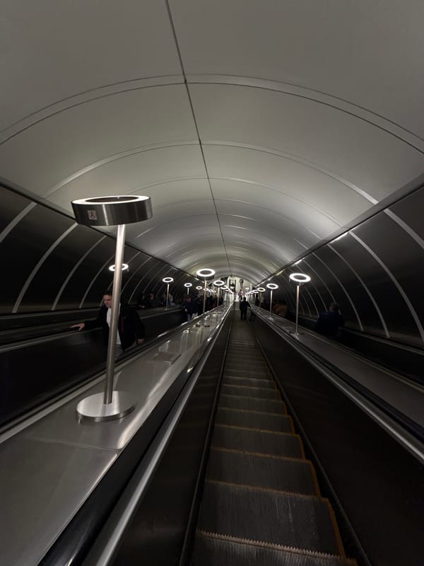 Moscow Metro stations photographed during early morning hours