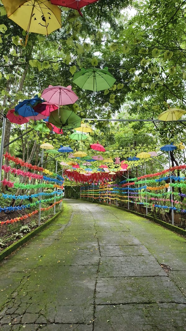 Inside the ornate grounds of Pongour Waterfall, Tân Phú