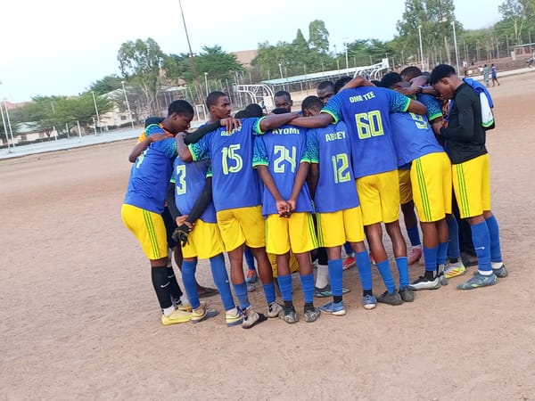 Soccer match and medal ceremony held in Minna, Nigeria