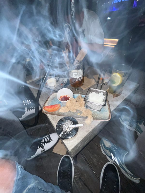 Evening cafe gathering with hookah, drinks documented in Burgas