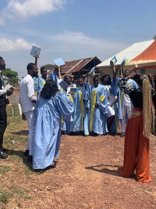 Graduation ceremony coincides with local grain measuring in Durimi