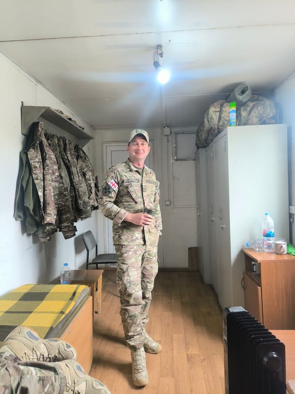 Georgian soldiers documented in Tbilisi barracks quarters