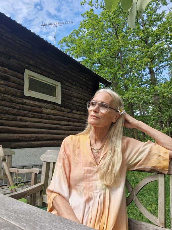 Lakeside cabin morning in the Swedish archipelago