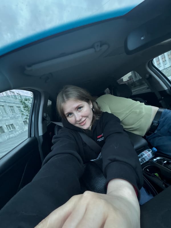 Family outing documented through photos in Perm, Russia