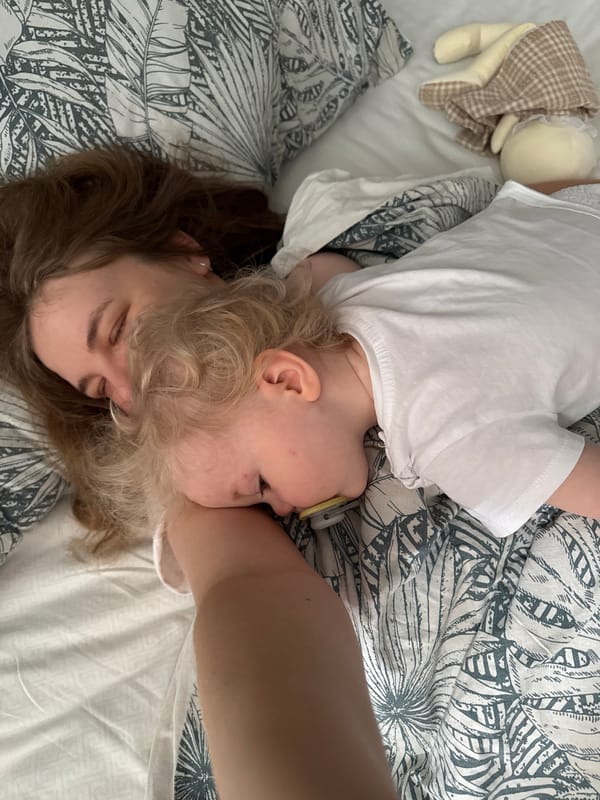 Mother and child share quiet morning moments in Vladimir