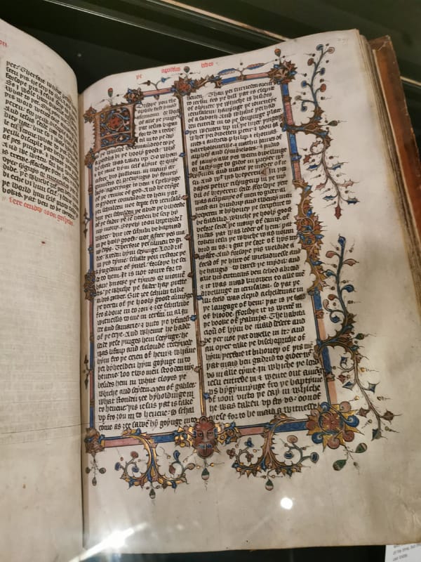 Historical manuscripts displayed at London museum exhibition