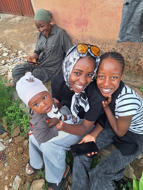 Women gather for communal cooking session in Sabon Tasha