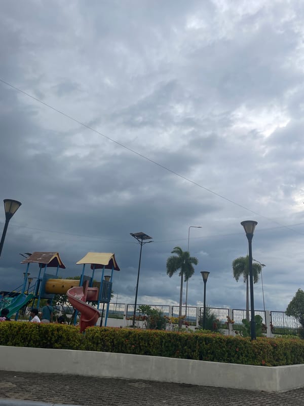 People's Park on a stormy morning in Davao City