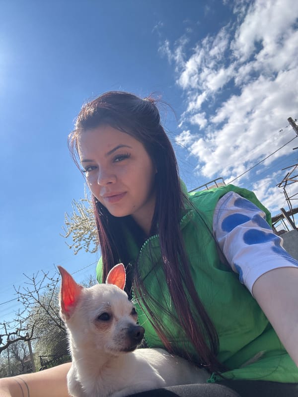 Woman takes selfies with Chihuahua puppy in Bulgaria