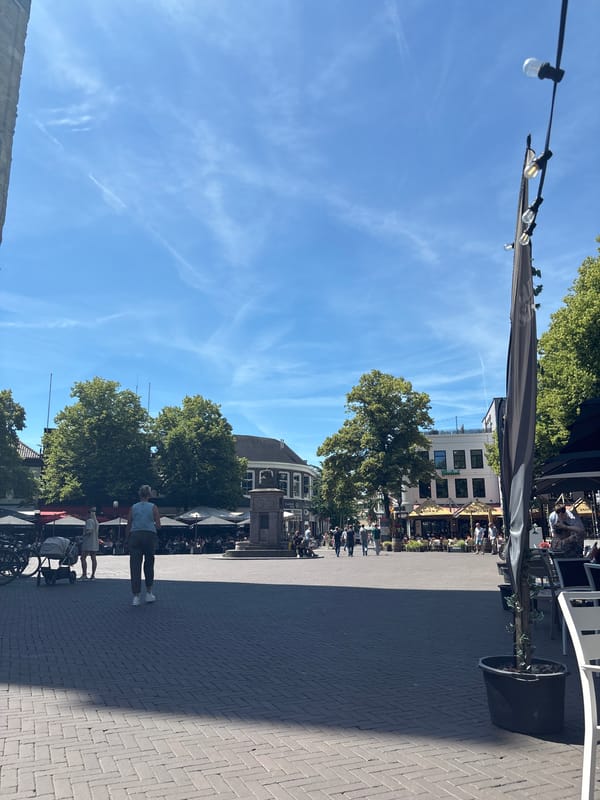 Sunny afternoon around Enschede's city center and Grote Kerk