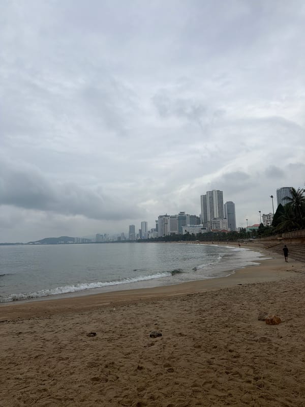Overcast morning captured in Vietnam's Nha Trang coastal city