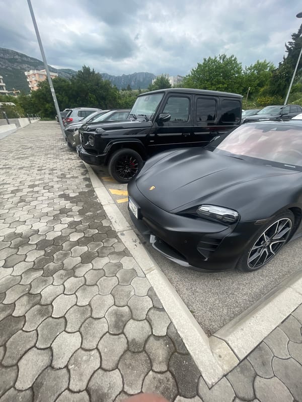 Luxury cars spotted in Bar Montenegro afternoon gathering