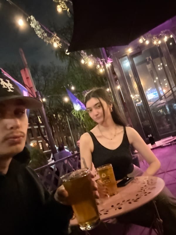 Late night beer scene documented at NYC establishment