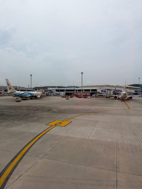 Early morning aircraft activity observed at Phuket International Airport