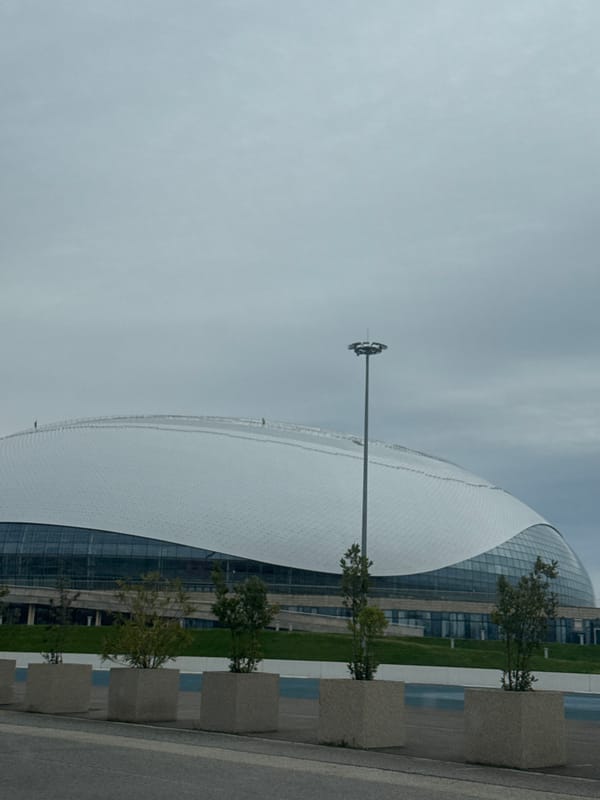 Olympic Stadium vicinity documented in Sirius, Russia