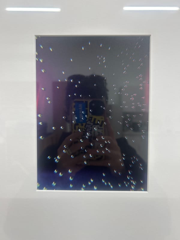 Witness documents interior spaces in Los Angeles building late night