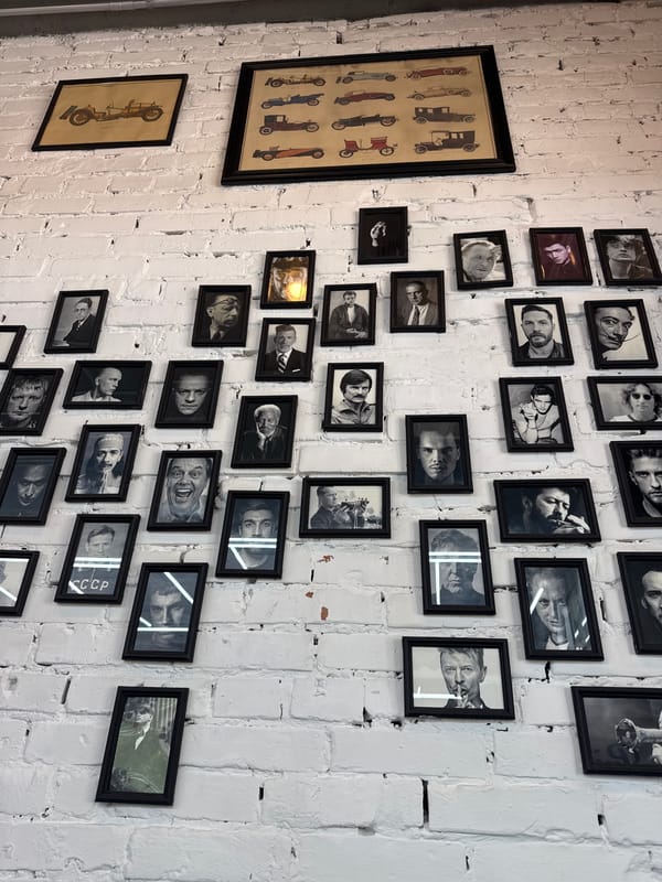 Vintage barber shop haircut scene documented in Novosibirsk