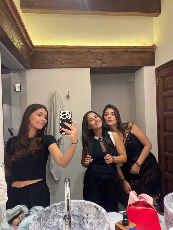 Three women take early morning bathroom selfies in Huixquilucan