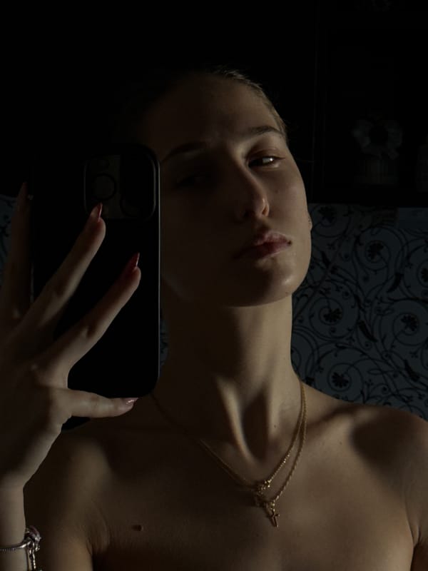 Quick selfie session in a Sofia apartment, June 2026