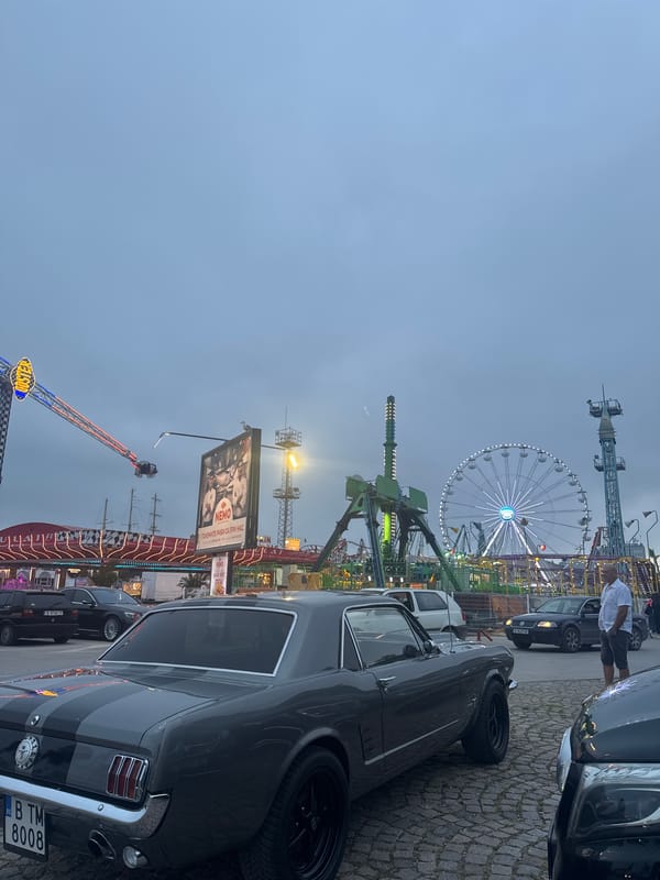 Two women enjoy evening outing at Varna amusement park