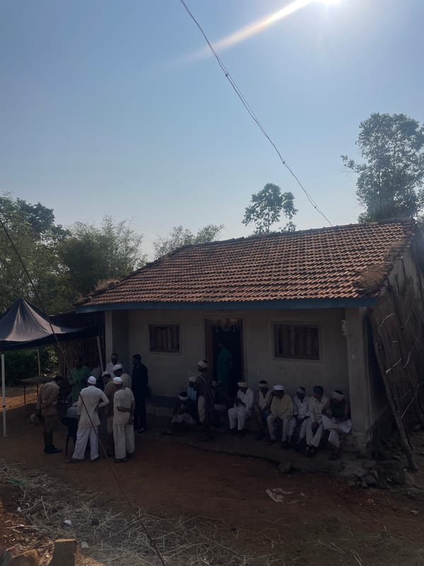 Morning scenes in Sonurle show gathering and breakfast