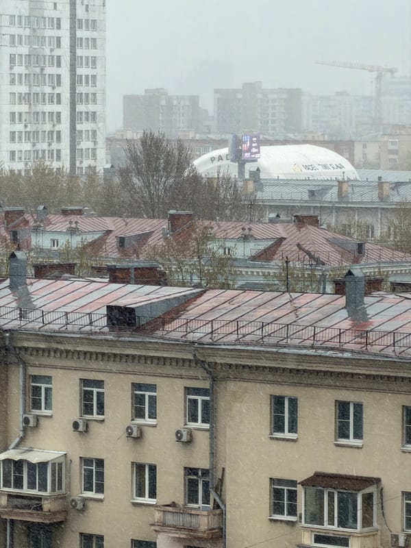 Woman documents snowy morning in Moscow amid changing weather