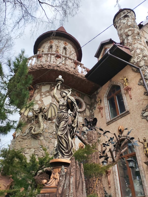 Witness documents fairytale castle architecture in Izhevsk, Russia