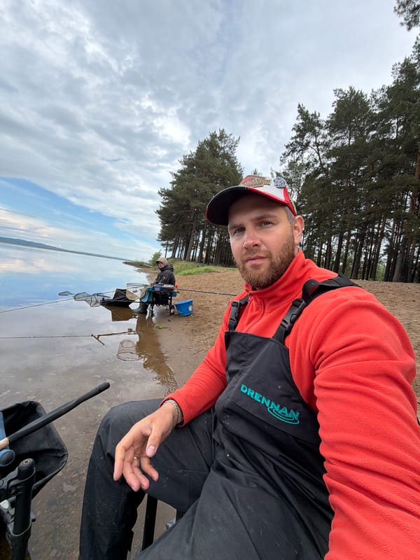 Early morning fishing session documented at Kama Reservoir, Chaikovsky
