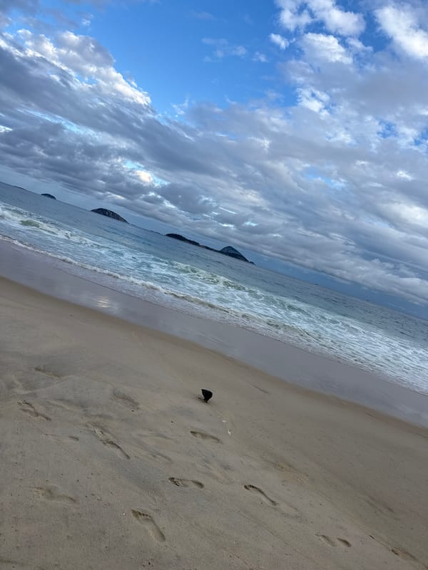 Overcast afternoon captured along Rio's iconic coastline and promenades