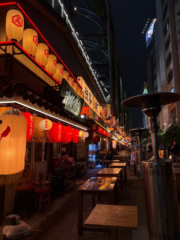 Dining out in Shibuya, from the patio to inside