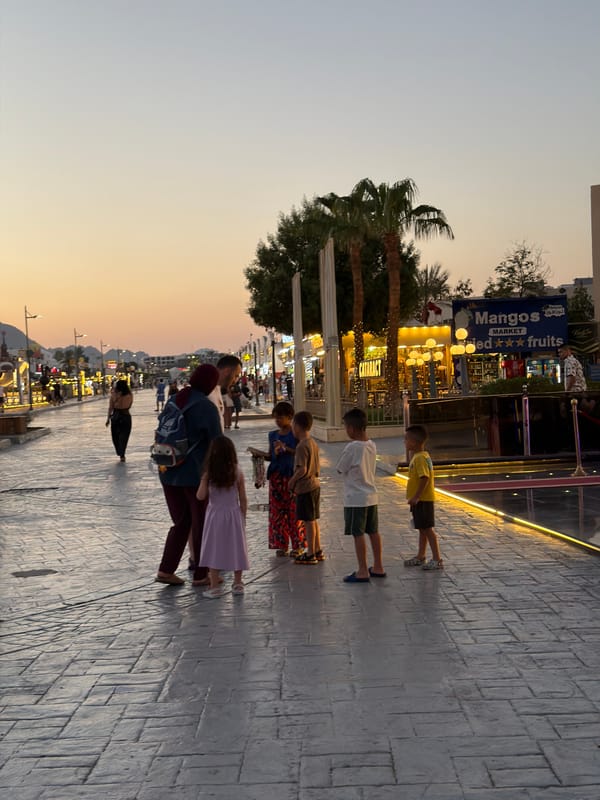 Sharm El Sheikh promenade comes alive at dusk