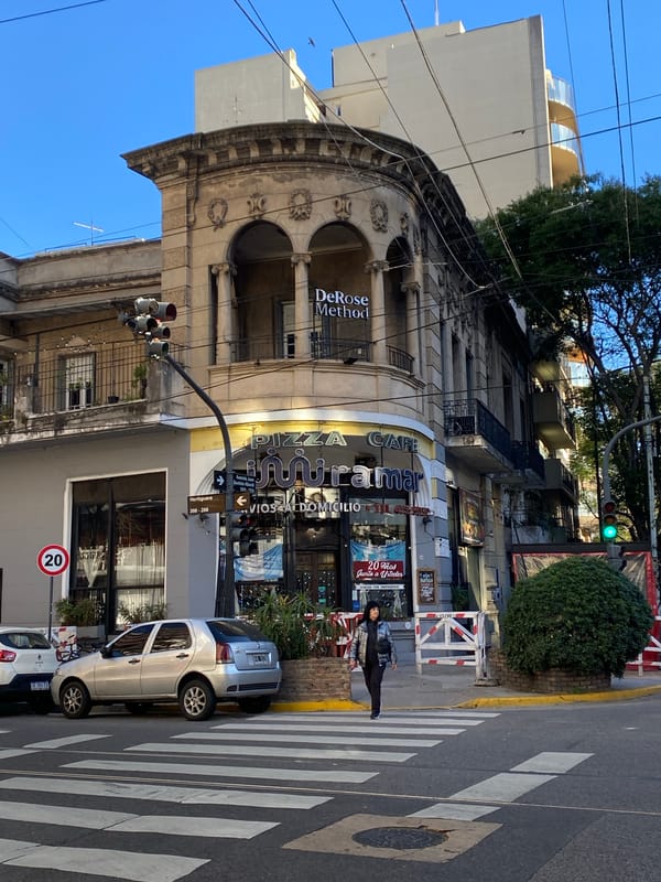 Street-level Buenos Aires: murals, cafes, and crosswalks