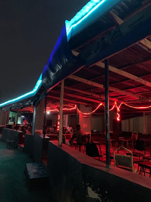 Evening social life documented across Nigerian neighborhoods
