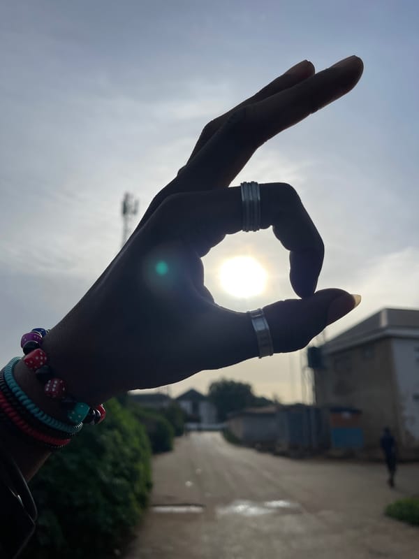 Morning selfie session captured in Jos, Nigeria